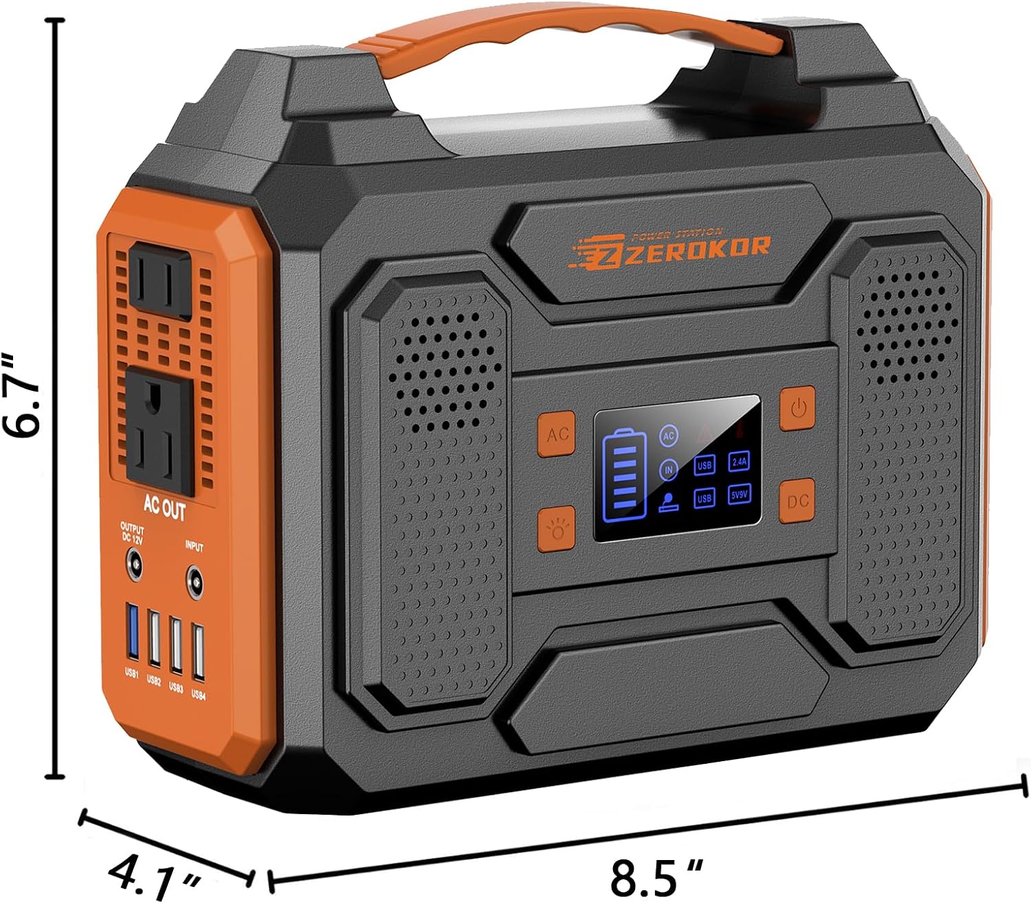 Portable Solar Power Station with Foldable Solar Panel 60W, 110V 300W AC Outlet Solar Power Pack Generator with Panels,100W Fast Charging USB C Power Bank for Camping Laptop Smart Devices RV Outdoor