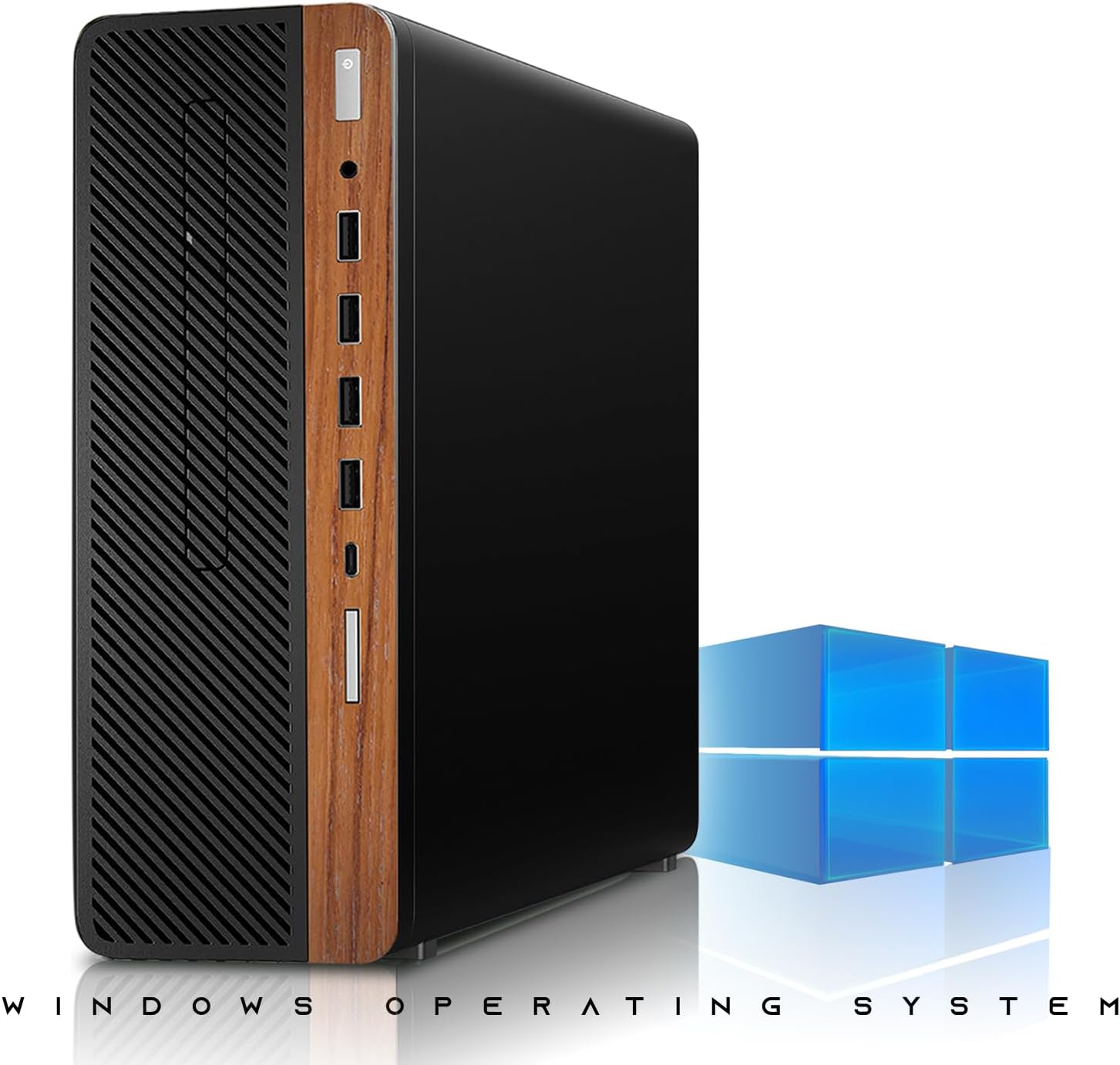 TechMagnet HP G4,AMD Pro A10-9700 R7 Dark Single Premium Gaming Desktop Computer PC,GT 1030 2GB GDDR5,16GB RAM,512GB SSD,AI-Enabled RGB KBM,RGB Soundbar,Windows 11(Renewed)