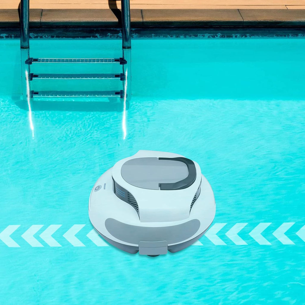 Robotic Pool Cleaner, Robotic Cordless Pool Vacuum Cleaner for Above/In Ground Pools, Cordless Robot Pool Vacuum Cleaner, Cordless Pool Cleaner Vacuum, Swimming Pool Cleaning Robot (Type A)