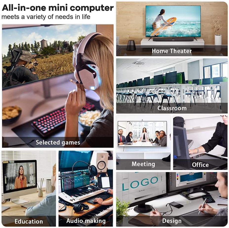Beelink Mini PC SER5 with AMD Ryzen 5 5500U Mini Computer(6C/12T, up to 4.0GHz), 16GB DDR4 500GB NVMe SSD, Desktop PC 4K HD Dual Display HDMI/DP1.4/WiFi 6/Bluetooth 5.2/2.5Gbps Ethernet