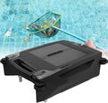 Solar Pool Skimmer Robot, Automatic Cordless Robot Solar Powered Pool Skimmer Cleaner for Pool with Dual Charging Options Path Optimization Two Speed Modes