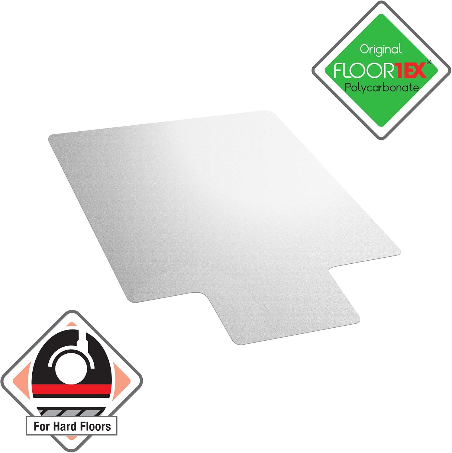 Floortex® Ultimat® Strong Polycarbonate Lipped Chair Mat for Hard Floor - 35' x 47' - Ships Flat