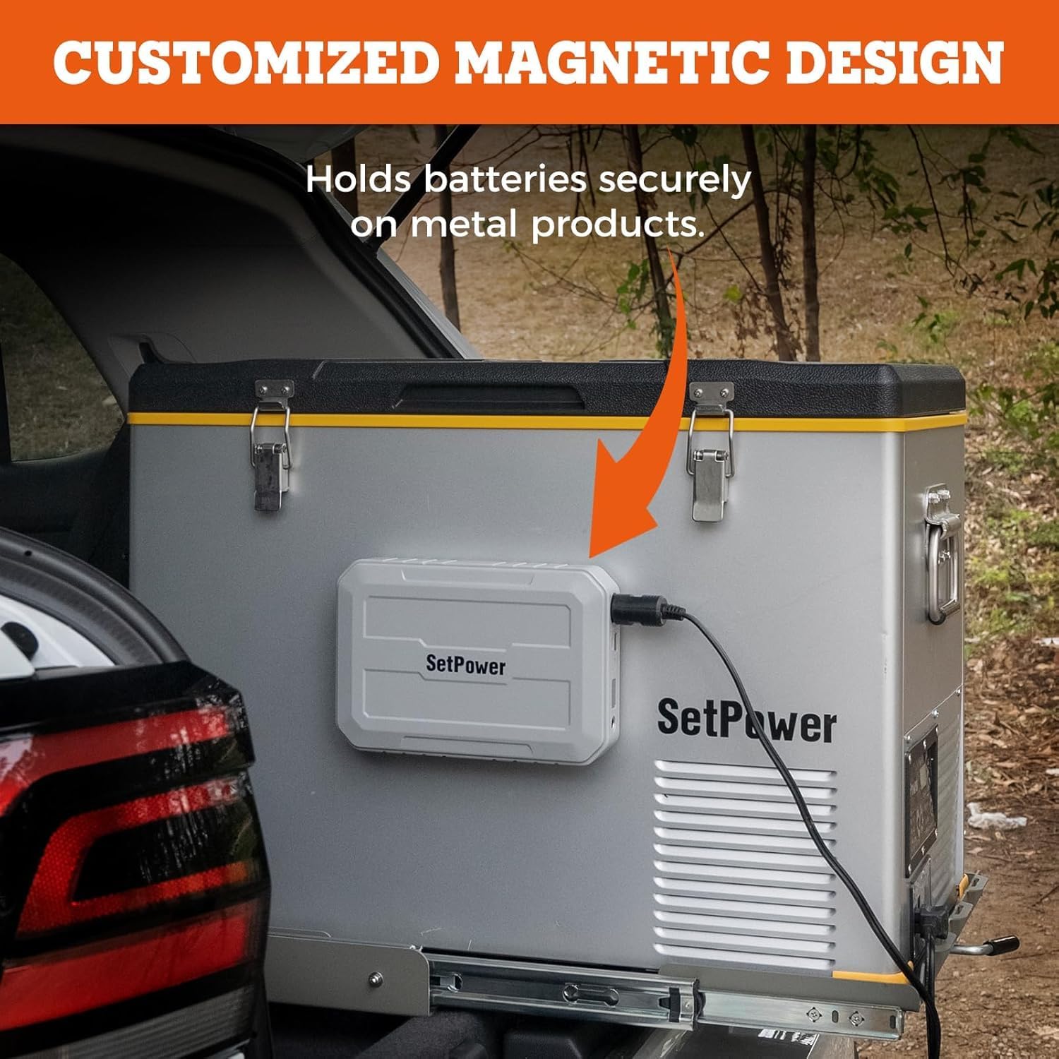 Setpower FC20 12V Refrigerator with PG216 Portable Power Station 21 Quart Car Refrigerator Car Fridge With Road Trip Kit, Electric Coolers for Vehicles ac/dc, Car Cooler for Van,Truck,RV,SUV,Truck