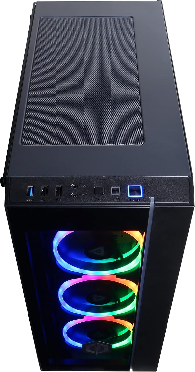 CYBERRPOWERPC Gamer Xtreme VR Gaming PC, Intel Core i7-12700KF 3.6GHz, GeForce RTX 3060 12GB, 16GB DDR4, 500GB PCI-E NVMe SSD, 2TB HDD, WiFi Ready & Win 11 Home (GXiVR8400A10), Black