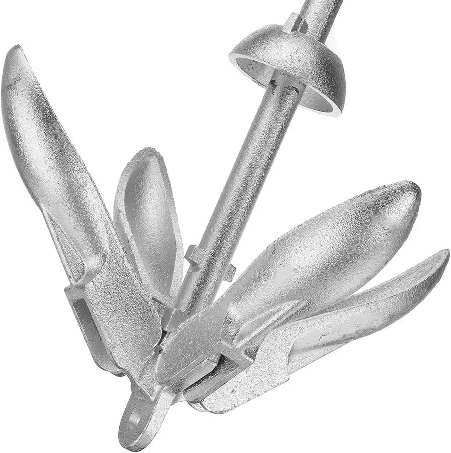 Folding Anchor, Cast Aluminum Boat Folding Grapnel Anchor Docking Hardware,for Small Boats Canoe Paddle Boards