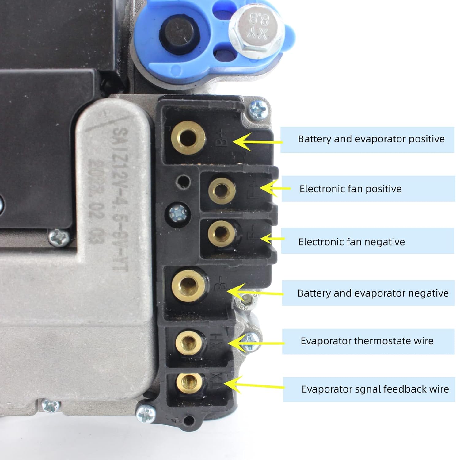 Automotive Air Conditioner Compressor, Air Conditioner System DC Electric Compressor, New Energy Air Conditioner Battery Powered Integrated Compressor DIY Modification (12V)