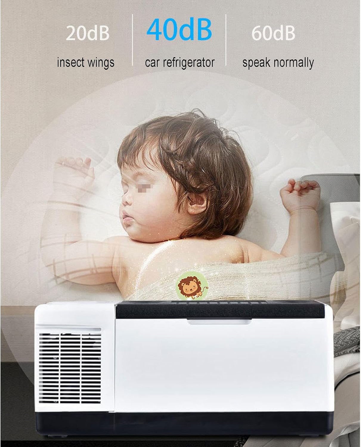 Car Refrigerator, Outdoor Compressor Car Refrigerator Portable Freezer Fridge 12V/24/V Electric Coolers for Truck Van RV Camper SUV Travel Camping Road Trips