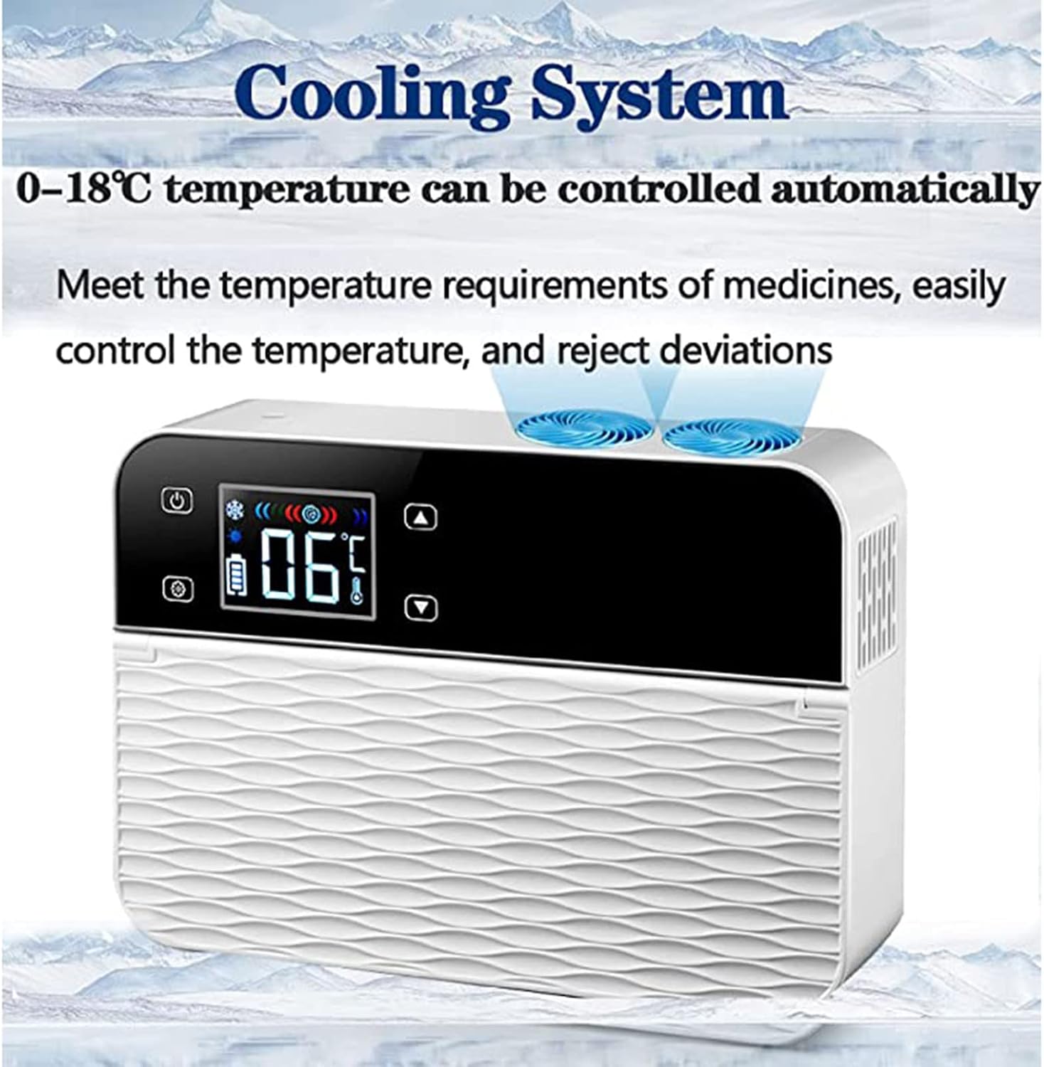 Insulin Cool Box, Medicine Refrigerator, Insulin Cool Box, Electric Mini Cool Box, Insulin Cool Bag, Electric Cool Box, Medicines for Travel/Interferon/Storage of Drugs,1cell