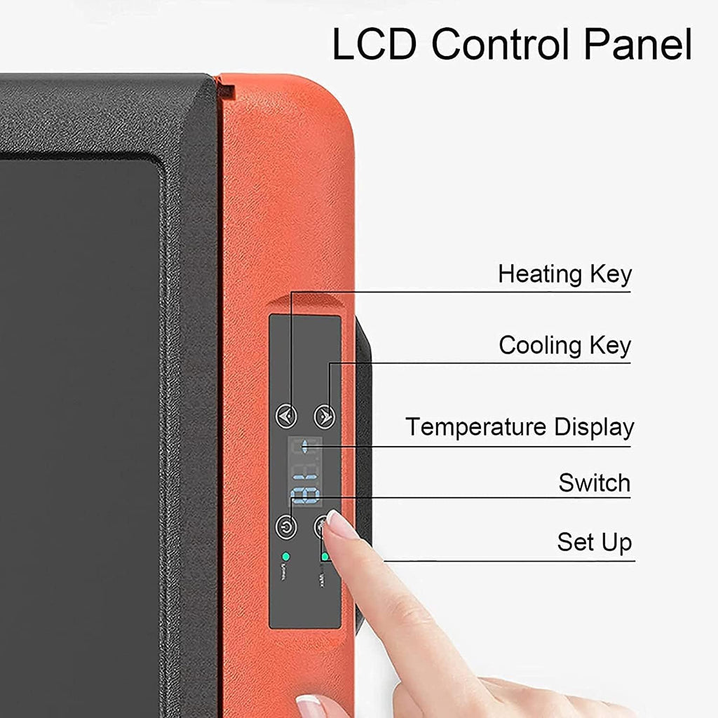 Mini Car Fridge Electric Cool Box Portable Compressor Freezer Fridge Great for Bedroom/Office/Car/Dorm Car Cooler for Camping (Size : 40L) (40L)