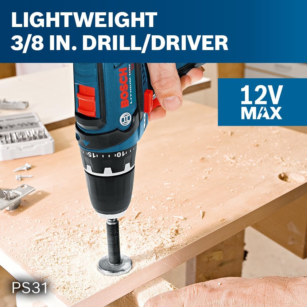 Bosch 12V Max Cordless 2-Tool Combo Kit with Drill/Driver and Impact Driver (CLPK22-120)