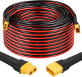 MOOKEERF XT60 Extension Cable 10AWG 100FT XT60 to XT60 Cable with Male to Female Connector for Portable Power Station Solar Panel RC Battery