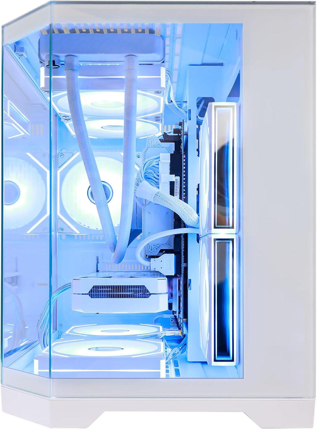 Ocean of Stars AI Ready Gaming PC Desktop -RTX 5070 12GB -AMD Ryzen 7 7800X3D 8-Core 4.2GHz -16GB DDR5 6000MHz RAM -1TB PCIe SSD - 850W PSU -Windows 11 -RGB Prebuilt PC Computer -White