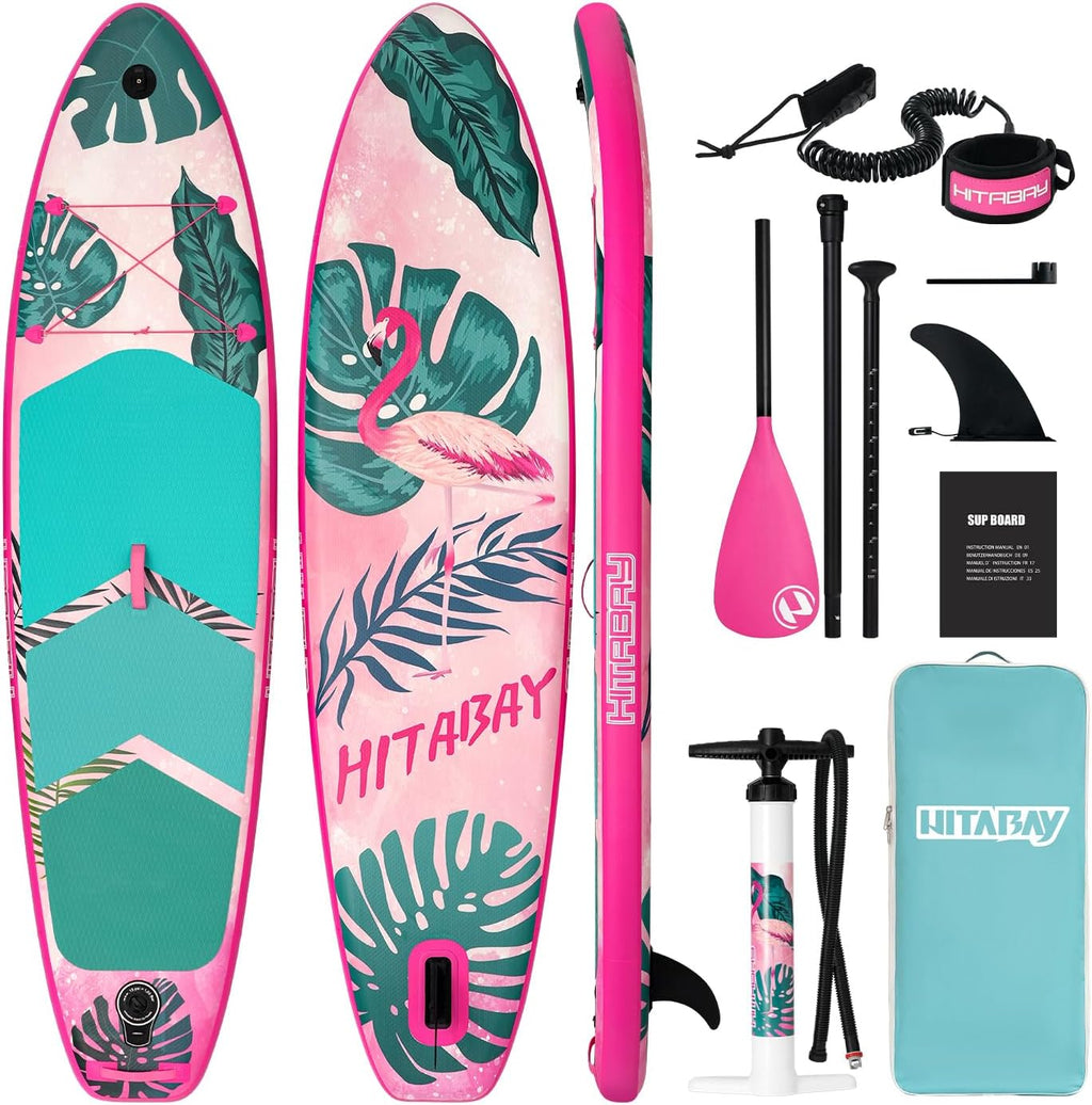 Inflatable Stand Up Paddle Board 10'6' All-Around SUP Kit - Lightweight (16 lbs), Stable & Durable, Camera Mount & Complete Accessories - SUP Board for Beginners & All Skill Levels