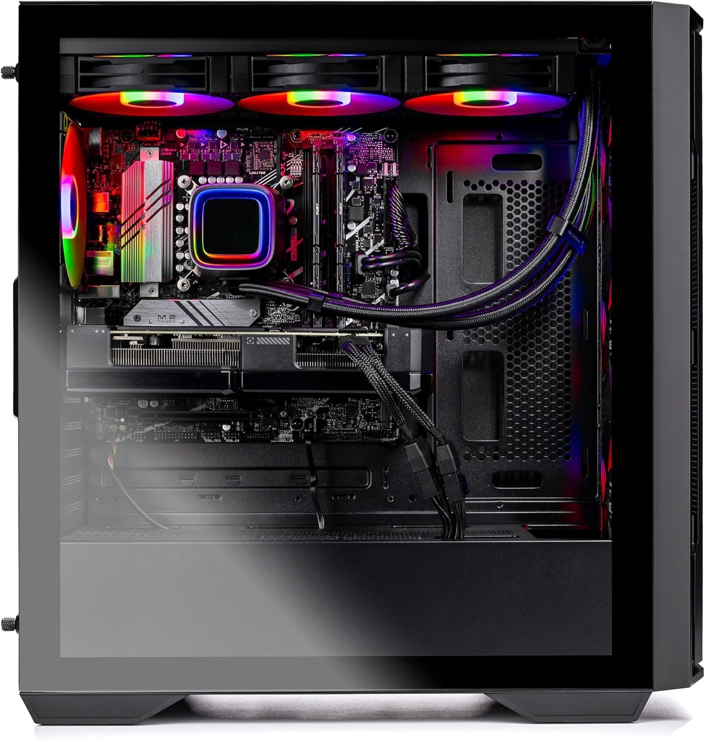 Skytech Gaming Rampage Gaming PC, AMD Ryzen 7 7700X 4.5GHz, NVIDIA RTX 5070 12GB VRAM, 1TB Gen4 NVMe SSD, 32GB DDR5 RAM 6000, 850W Gold ATX 3 PSU, 360 ARGB AIO, WI-FI 5, Windows 11, Desktop