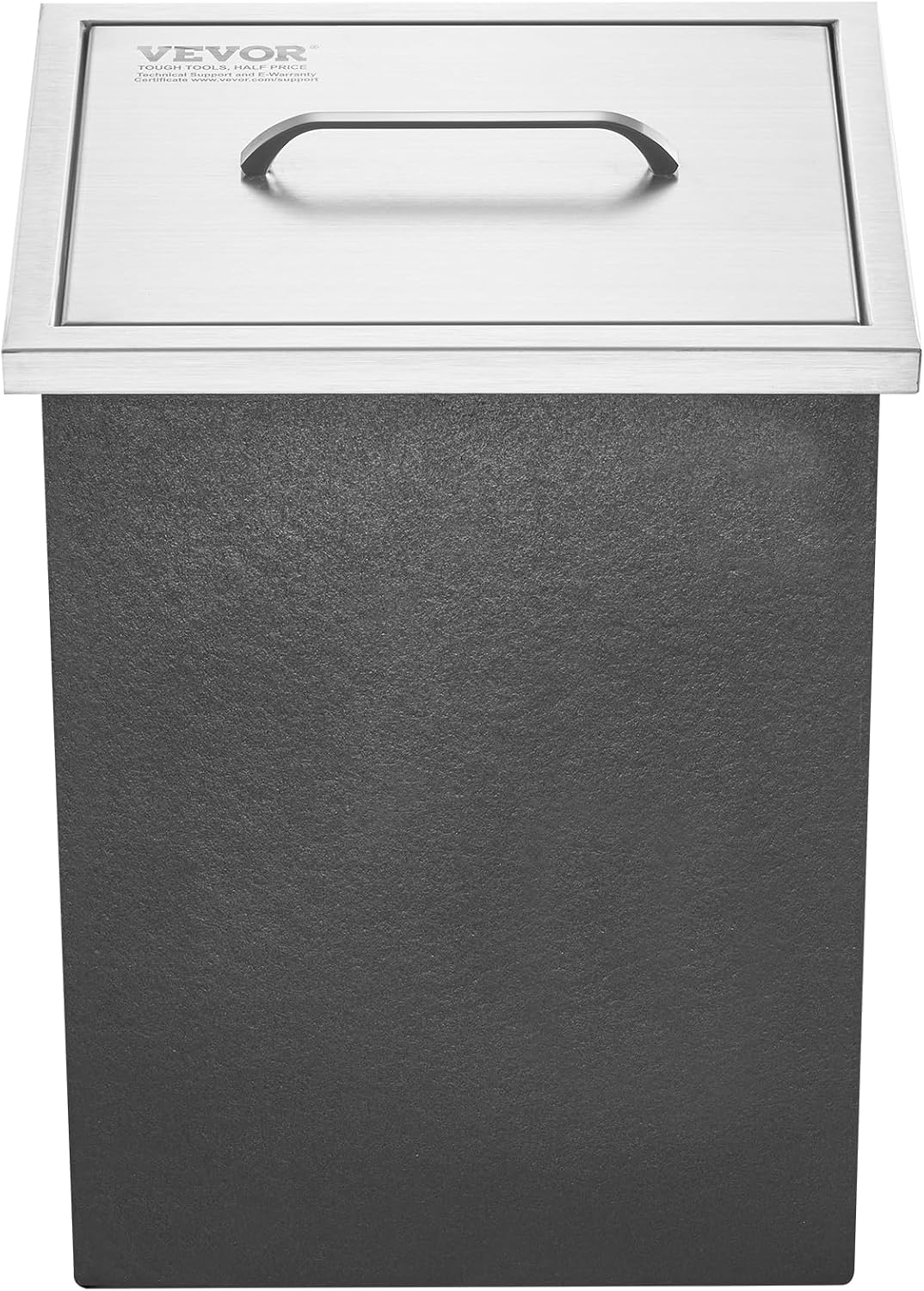 VEVOR Drop in Ice Chest, 14' L x 12' W x 18' H Stainless Steel Ice Cooler, Commercial Ice Bin with Cover, 40 qt Outdoor Kitchen Ice Bar, Drain-Pipe and Drain Plug Included, for Cold Wine Beer