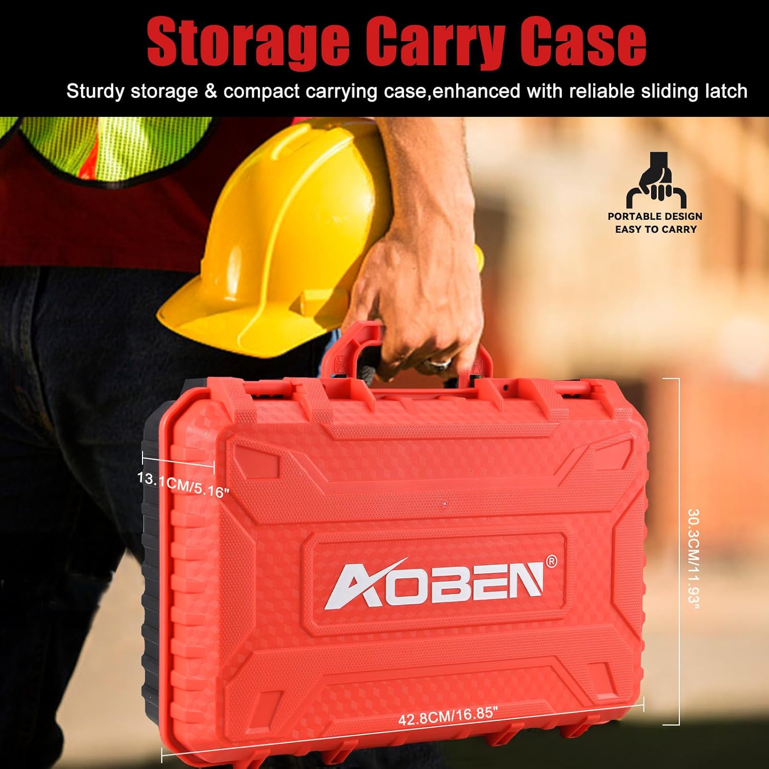 AOBEN Cordless Ratchet Wrench Kit,3/8' ratchet,40 Ft-lbs Electric Power Ratchet Set with Variable Speed Trigger,2 Packs 2000mAh Lithium-Ion Battery And Charger,83 Sockets
