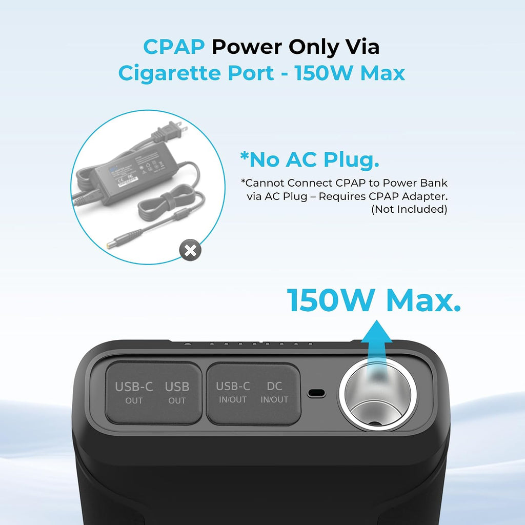 Renogy 72000mAh 266Wh 12v Power Bank with 60W PD, CPAP Battery for Camping, High Capacity Large Camping Power Bank with USB-C DC Wireless Charging & Flashlight, Backup Power Supply for Starlink Mini