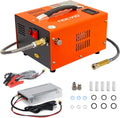 Pcp air compressor 4500PSI Portable PCP Compressor, 12V DC/110V AC PCP Airgun Compressor Manual-stop, w/External Power Adapter, Built-in Fan, Suitable for Paintball, Air Rifle, Scuba Bottle