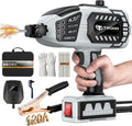 Portable Handheld Welding Machine - 110V IGBT Inverter Handheld Welder, 20-120A ARC Adjustable Current, Hot Start & Anti-Stick for 3/32'-1/8' Welding Rods(Grey)