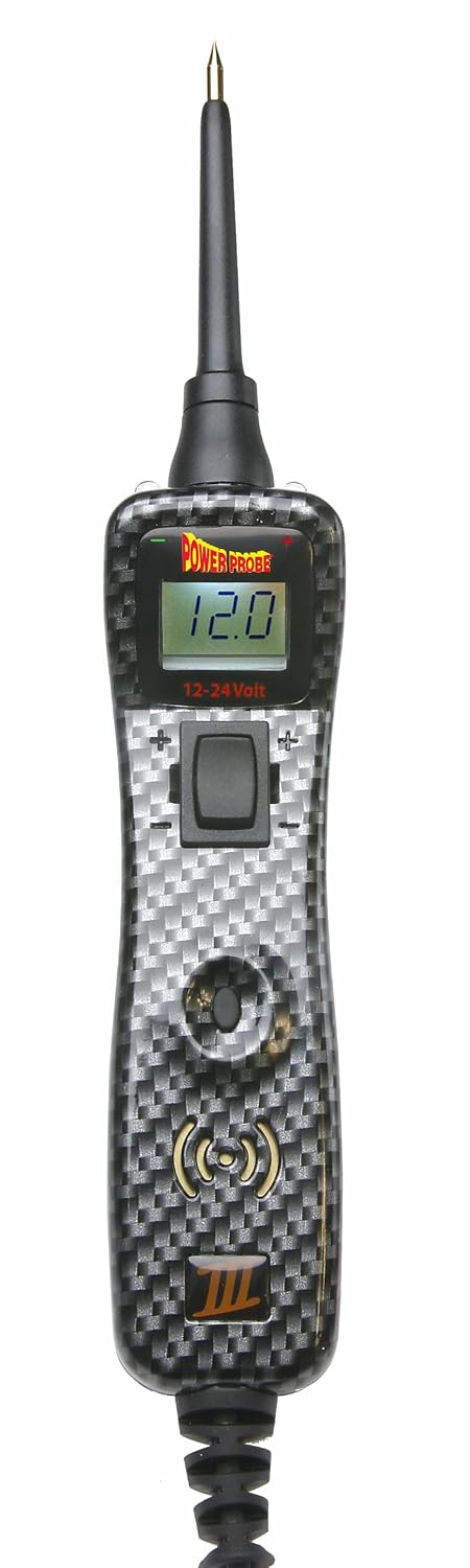 Power Probe III Clamshell - [Car Automotive Diagnostic Test Tool, Digital Volt Meter, AC/DC Current Resistance, Circuit Tester] (Carb)