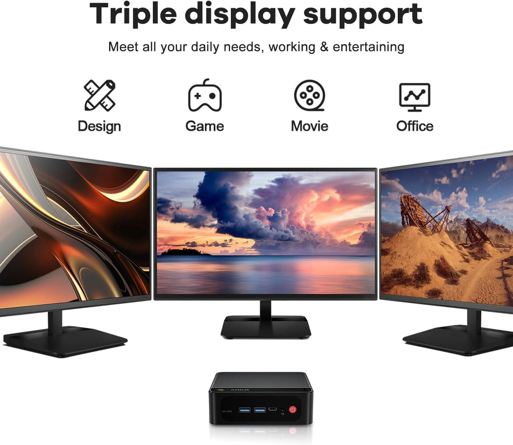 Beelink SER5 PRO Mini PC, AMD Ryzen 5 5625U Up to 4.3GHz 6C/12T,16GB RAM 500GB SSD, DP+ HDMI+ Type-C Triple Display, 2.5G LAN, WiFi 6 BT5.2, W-11 Pro Mini Computer