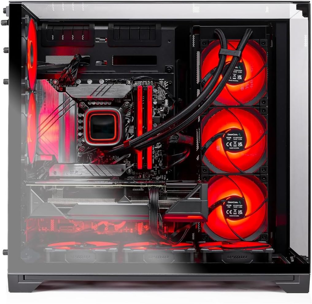 Skytech Gaming O11 Vision Desktop PC, Intel Ultra 9 285K 3.7 GHz(5.7 GHz), NVIDIA RTX 5080 16GB, Z890 Board, 2TB Gen4 NVMe SSD, 64GB DDR5 RAM 6000, 850W Gold ATX 3 PSU, 360mm ARGB AIO, Wi-Fi, Win 11