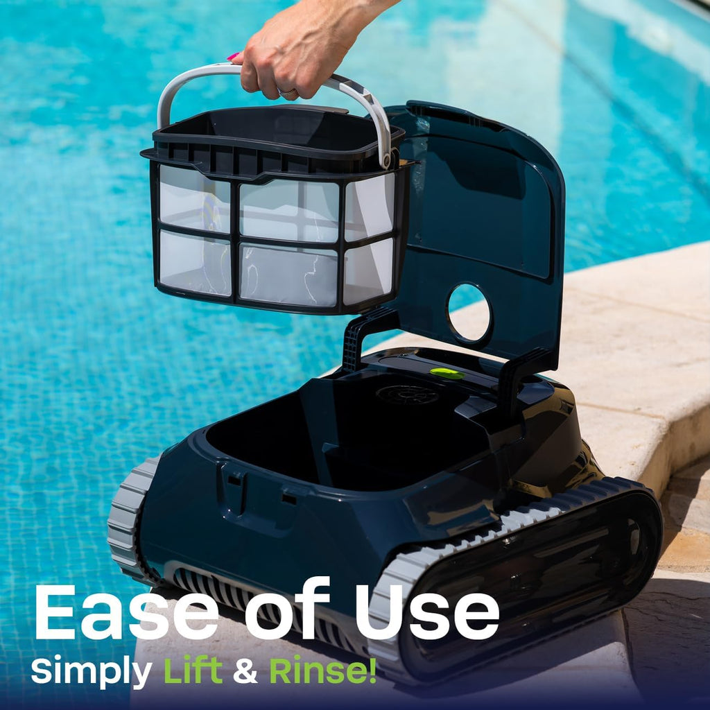 BWT ES Echo Cordless Robotic Pool Cleaner, Cleans Floor, Walls & Waterline, Up to 3-Hour Runtime, 4,000 GPH Suction, for Above-Ground & In-Ground Pools
