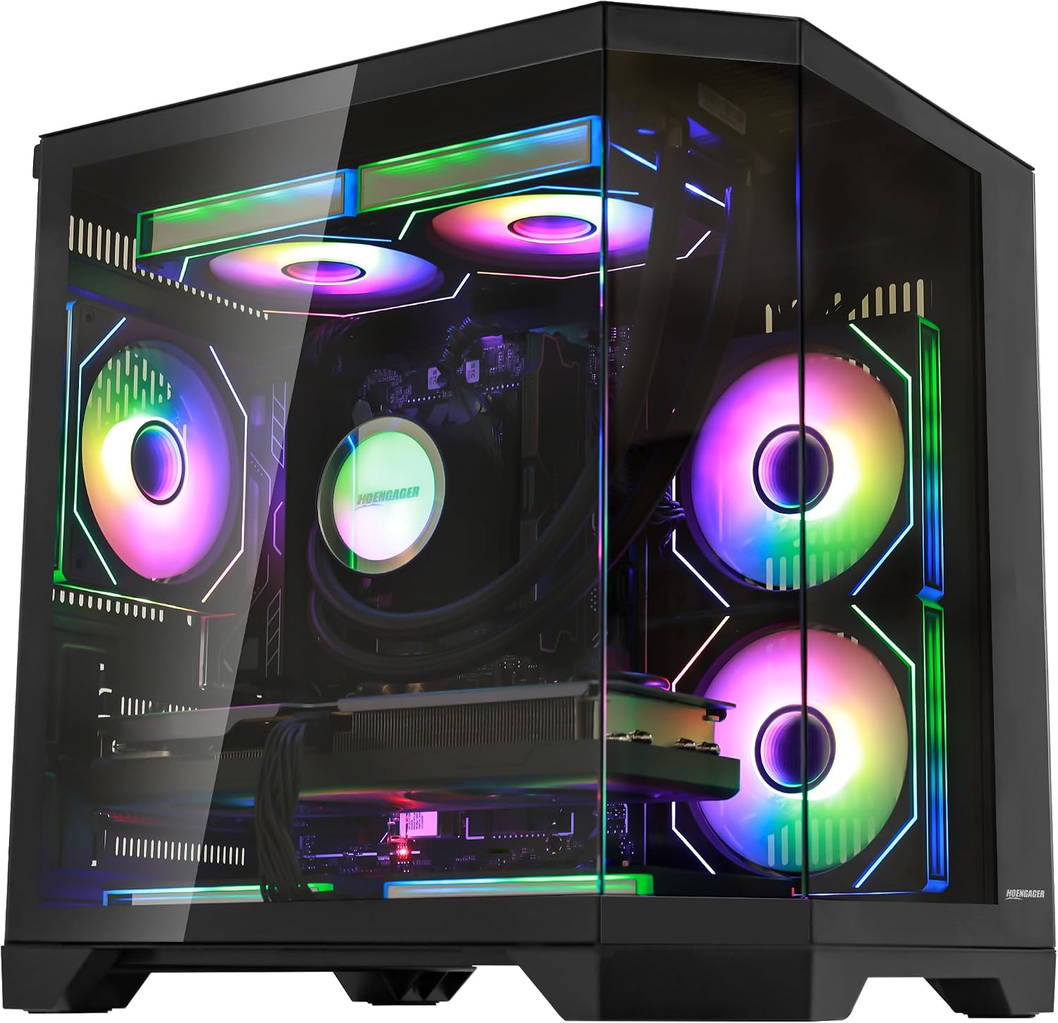 Ocean of Stars Gaming PC AMD Ryzen 7 7800X3D 8-Core 4.2 GHz, Radeon RX 9060 XT 16GB, 16GB DDR5 RAM 6000 MHz,1TB PCIe +1TB SATA SSD, WiFi&Bluetooth Prebuilt PCWindows 11,