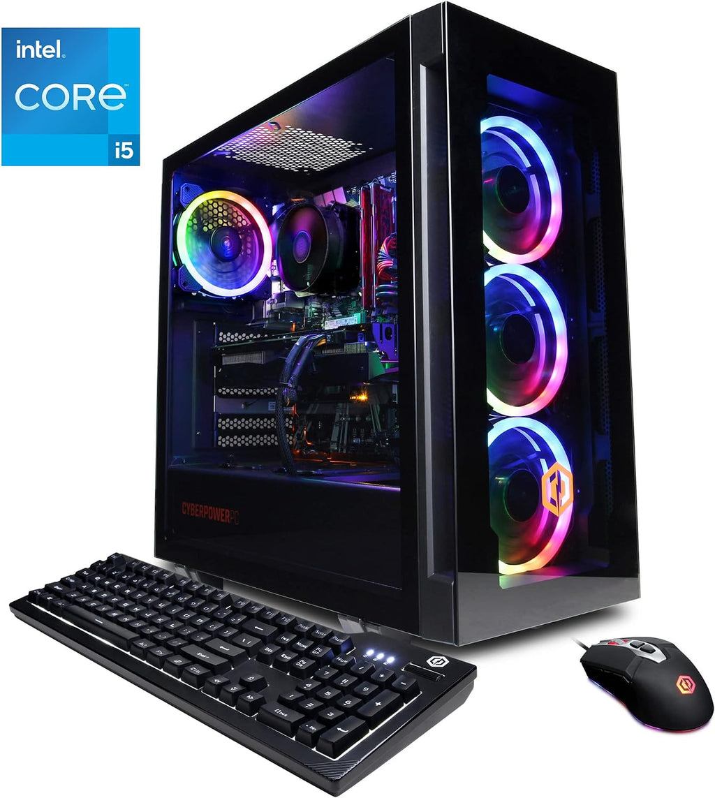 CYBERPOWERPC Gamer Xtreme VR Gaming PC, Intel Core i5-11600KF 3.9GHz, 16GB DDR4, GeForce RTX 3060 12GB, 500GB NVMe SSD, 1TB HDD, WiFi Ready & Win 11 Home (GXiVR8480A10)