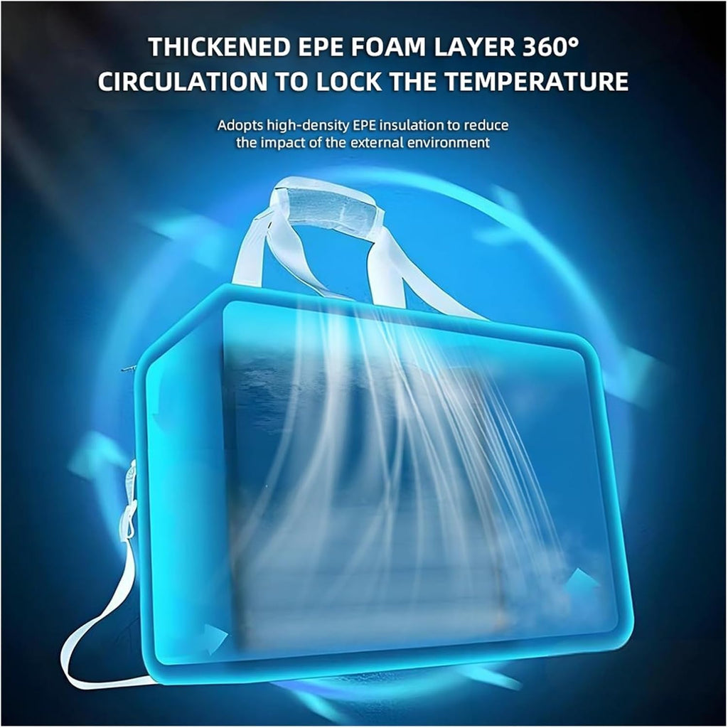 33L Portable Foldable Car Refrigerator Cooler Bag Semiconductor Refrigeration For Car Household Picnic Camping Essential(For Car 12-24V)