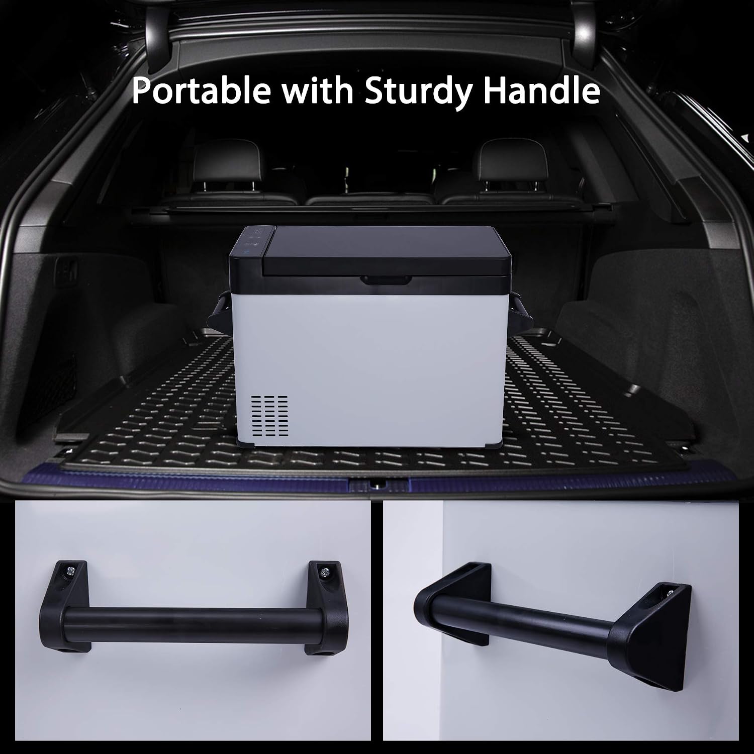 52 QT Portable Car Refrigerator 12V/24V DC Electric Car Cooler -7.6℉~68℉ RV Freezer,Truck,Vehicle,RV,Boat,Camping & Travel
