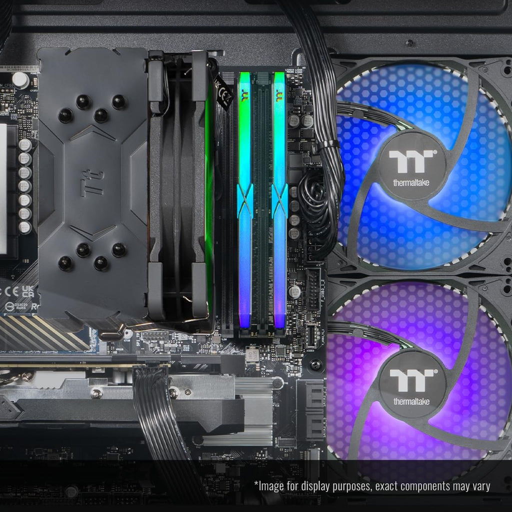 Thermaltake LCGS View 7696X-170 Gaming Desktop (AMD Ryzen™5 7600X, ToughRam 32GB DDR5 6000MT/s RGB Memory, AMD Radeon™ RX 9060 XT 16GB, 1TB NVMe M.2, WiFi, Windows 11) V17B-B650-96X-LCS