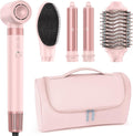 MESCOMB 5-in-1 Airstyler, 110,000 RPM High Speed Ionic Hair Dryer, Multi Hairstyler with Frizz-Free QuickDrying Straightening Brush, No Heat Damage, Automatic Curling Iron, Hair Drying Brush, Volume