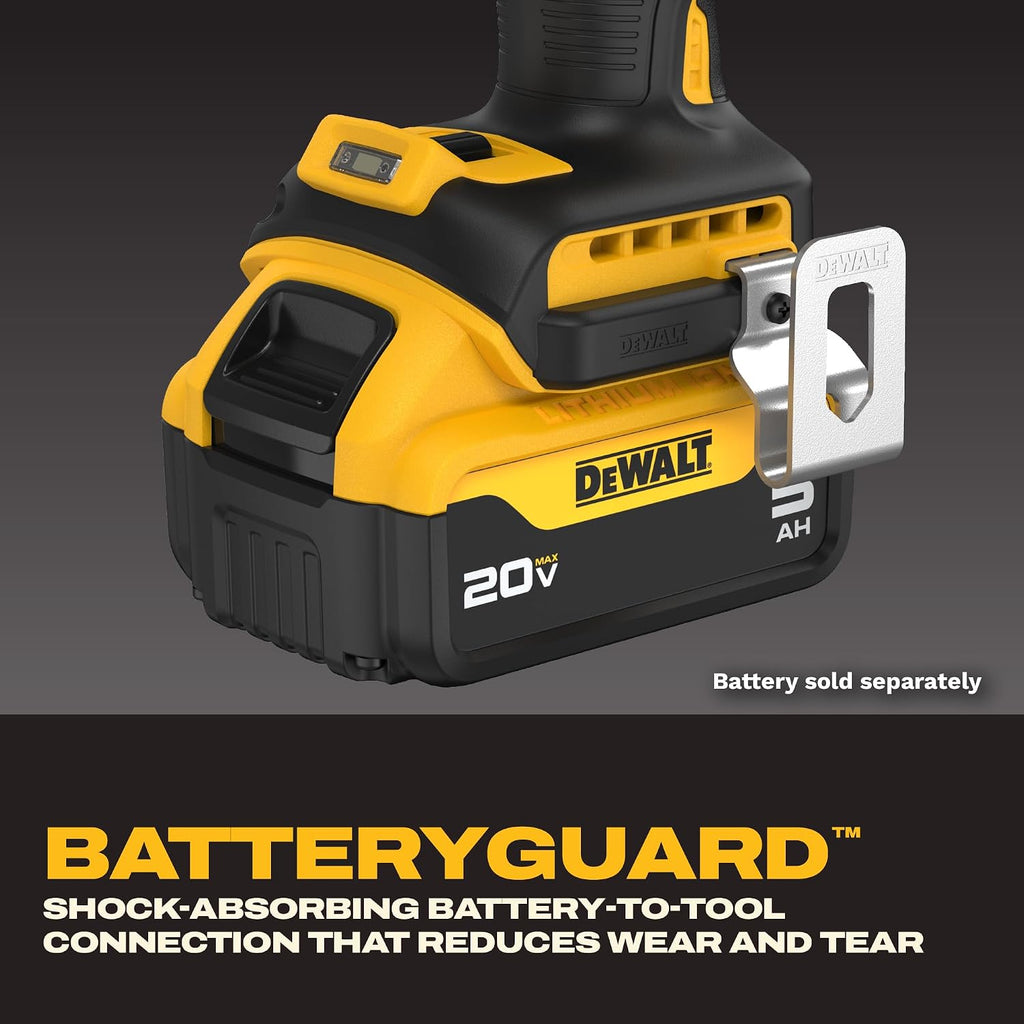DEWALT 20V MAX Cordless Impact Wrench, 1/2 Impact Gun, 4-Speed High Torque with Hog Ring Anvil and LED Light, Brushless Motor, Precision Wrench, Tool Only (DCF900B)