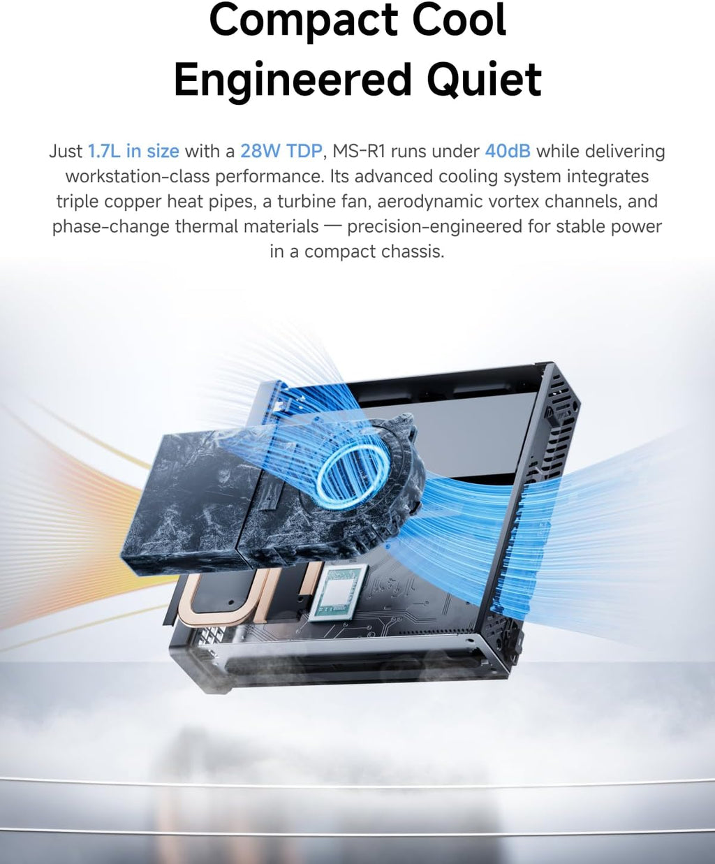 MINISFORUM ARM Mini Workstation Supporting UEFI Boot, Built-in ARM-Based CPU CP8180(12 C/12T, 2.6GHz, 45 Tops), 64GB LPDDR5 5500MHz RAM ECC Supported, M.2 SSD Slot, Dual 10G LAN,WiFi 6e/BT5.3