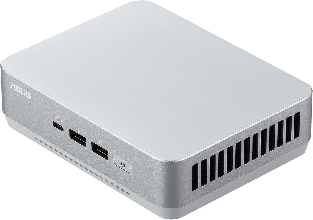 ASUS NUC 14 Pro+ Barebone with Intel 14thGen Core Ultra 7 155H (NPU Support), up to 96GB DDR5 RAM, Dual Storage, Thunderbolt 4, Wi-Fi 6E & Bluetooth 5.3, Silver Aluminum Chassis with VESA Mount