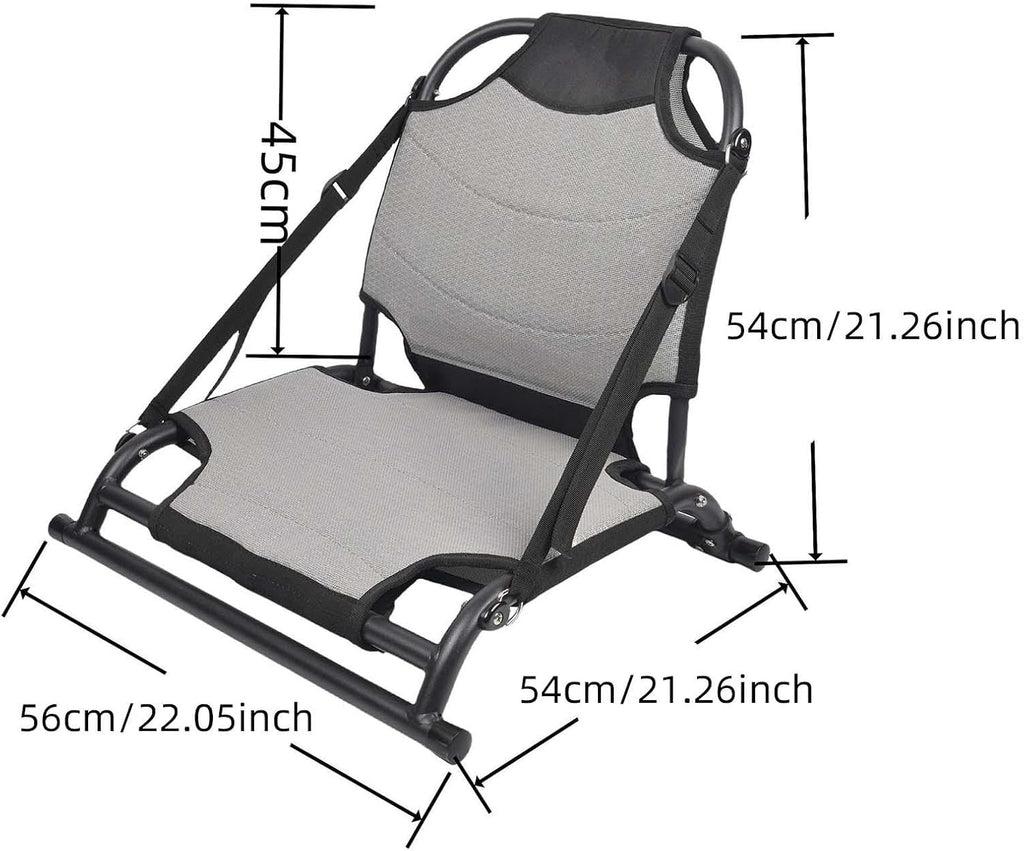 Menolana Folding Kayak Seat Adjustable Backrest Multifunctional Men Women Boat Seat with Back Support for Kayak Standup Paddle Board