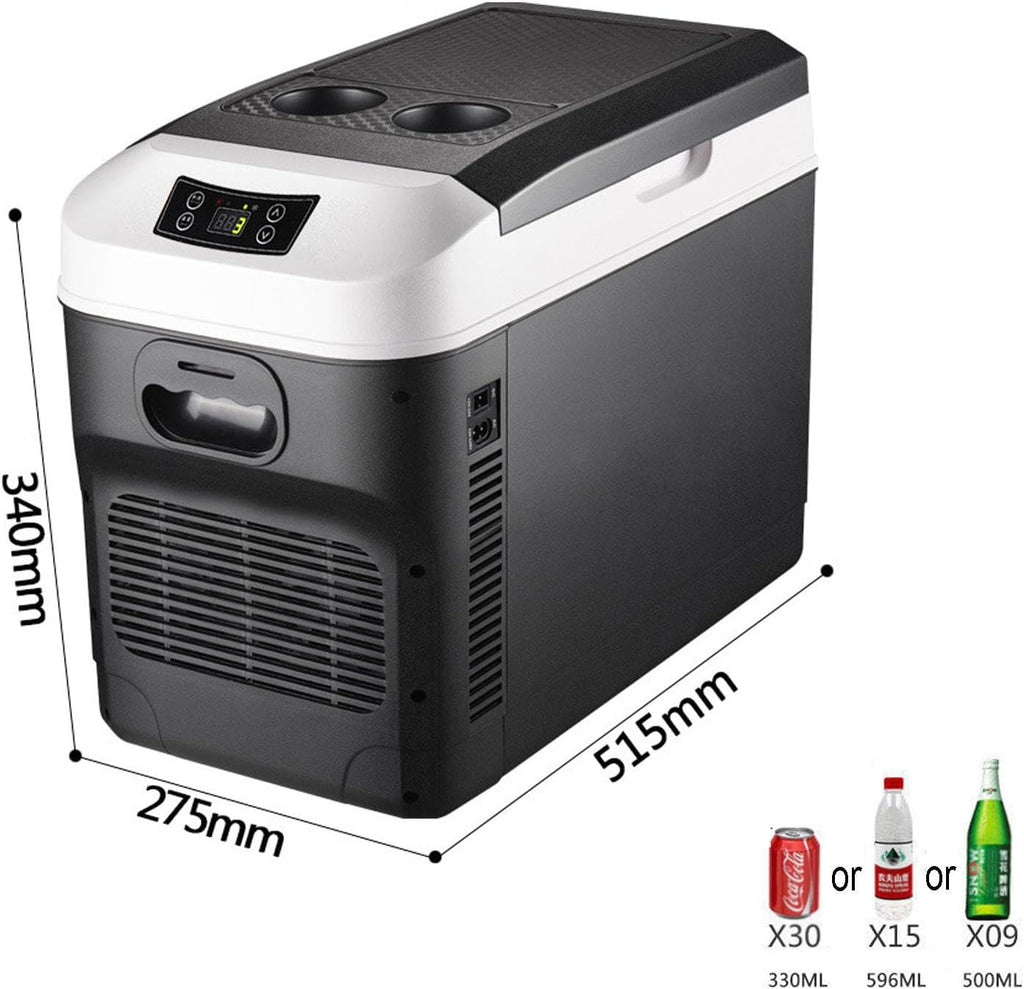 Car Refrigerator Personal Thermoelectric Cooler/Warmer 220V Car Fridge Portable Electric Car Cooler for Christmas's Day Gift, Skincare, Beverage, Food, Home, Office and Car,B-20L