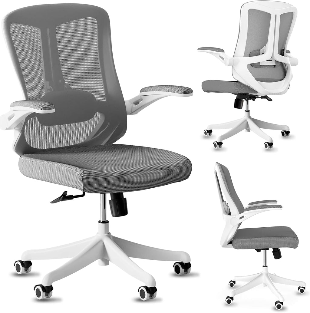 balmstar Ergonomic Office Chair Desk Chair - Mesh Computer Chair with 360° Swivel Wheels, Adjustable 90-130° Recline & Lumbar Support for Home Office, Supports up to 350lbs