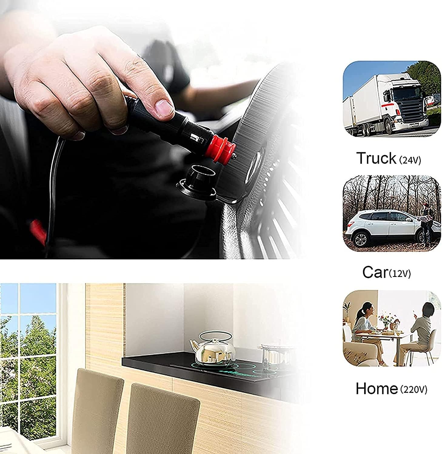 Mini Car Fridge Electric Cool Box Portable Compressor Freezer Fridge Great for Bedroom/Office/Car/Dorm Car Cooler for Camping (Size : 40L) (40L)