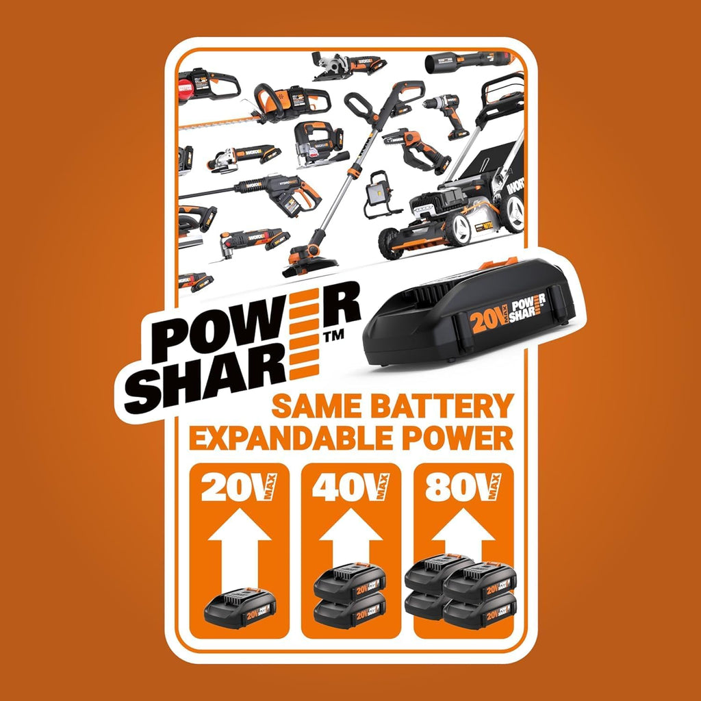 Worx WX531L 20V WORXSAW 4.5' Cordless Compact Circular Saw
