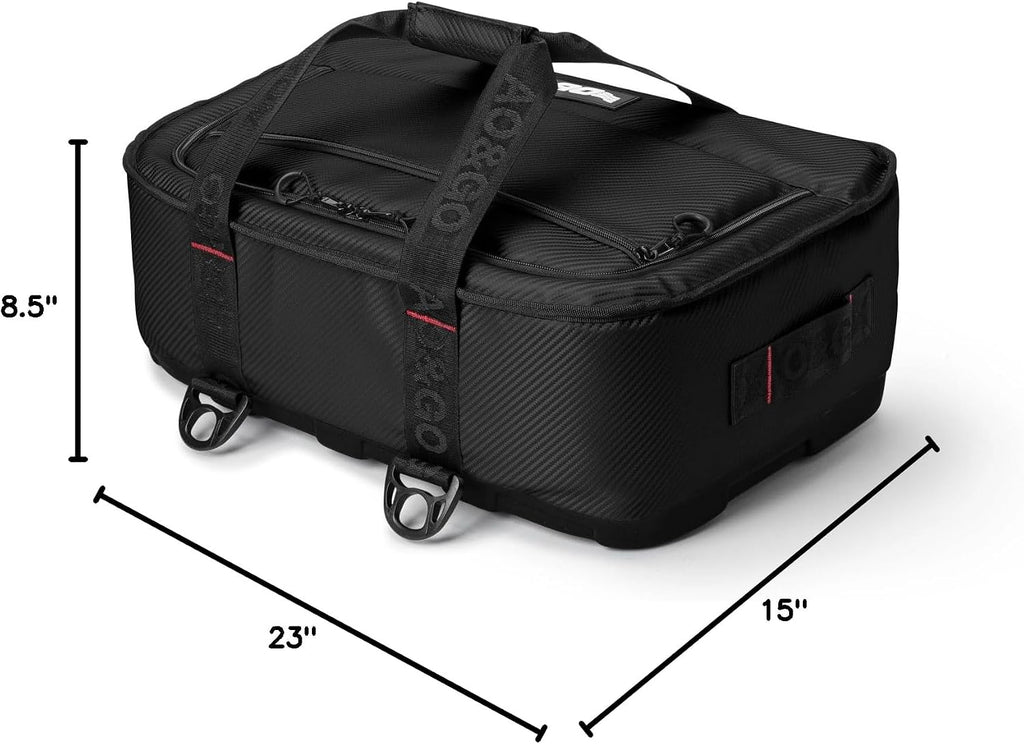 AO Coolers Stow-N-Go Carbon Soft Cooler, Low-Profile, Leakproof with High-Density Insulation, Holds Ice for 24 Hours