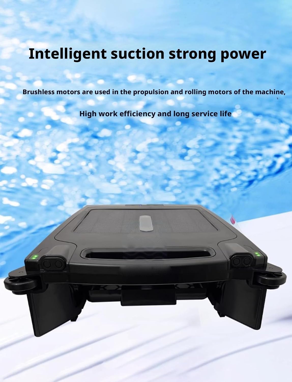 Pool Skimmer Robot with Solar Panel Automatically Design, Pool Skimmer Robotic, Twin Motors Automatic Pool Skimmer