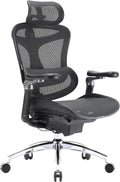 SIHOO Doro C300 Pro Ergonomic Office Chair with Ultra-Soft 6D Armrests, Dynamic Lumbar Support, Seat Depth Adjustment, Adjustable Backrest, Big and Tall Desk Chair for Home Office (Black)