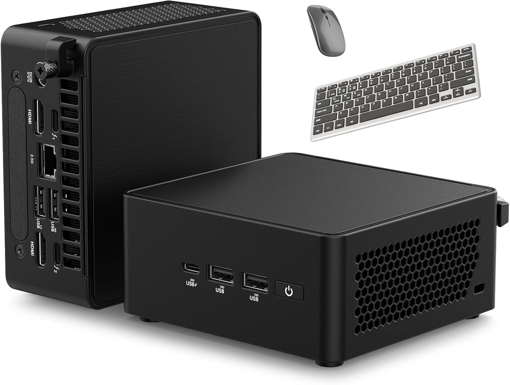 ASUS NUC 14 Pro Mini PC Win 11 Pro, Intel Ultra 7 155H (16C/22T), 16GB DDR5 RAM, 512GB PCIe SSD, Small Desktop Computer with Intel Arc GPU/AI GC/AI Boost/AI Ready/Thunderbolt 4/WiFi 6E/VESA Mount