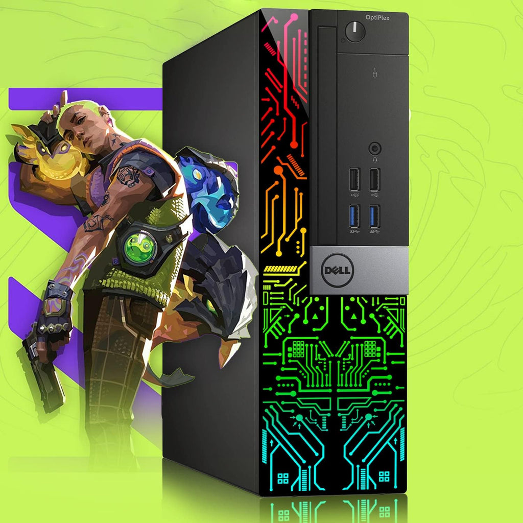 Dell OptiPlex 3060 SFF RGB Computer PC, Intel Core i5-8500, RX 550 4GB GDDR5, 16GB RAM, 512GB NVMe, 1TB HDD, 22 Inch HDMI Monitor, Gaming Headset, WiFi, Bluetooth, Windows 11 Pro (Renewed)