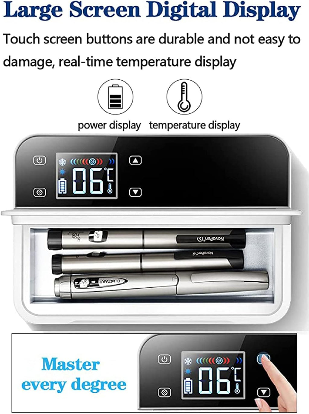 Insulin Cool Box, Medicine Refrigerator, Insulin Cool Box, Electric Mini Cool Box, Insulin Cool Bag, Electric Cool Box, Medicines for Travel/Interferon/Storage of Drugs,1cell