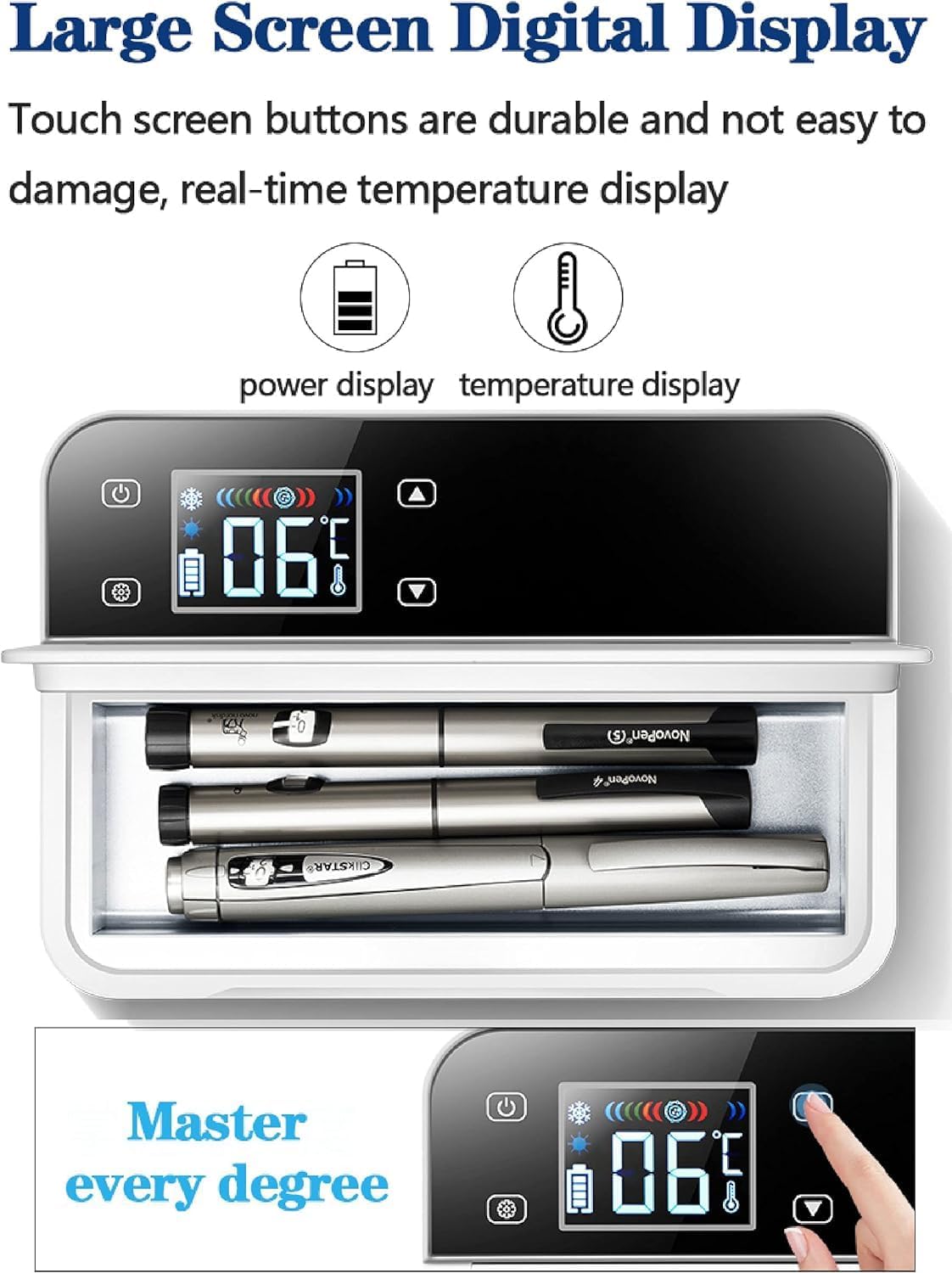 Portable Insulin Travel Bag Insulin Cool Box Refrigerator Insulin Fridge, Cooler Portable Electric Fridge for Insulin, and Insulin Cooler for Travel