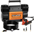ALL-TOP Air Compressor Kit, Dual Cylinder 12V Portable Inflator 12.35 ft³/Min, Offroad Air Compressor Pump for Truck Tires, Heavy Duty Max 150 PSI for 4x4 Vehicle & RV