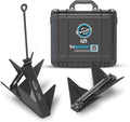 WAVESRX TriAnchor - Stainless Steel Folding PWC & Boat Anchor | Sets Instantly for Effortless Boat & Jet Ski Anchoring | Compact Patent-Pending Design Grips Better Than Plow, Fluke or Box Anchor